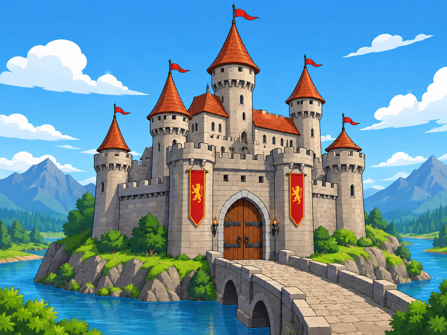 castelo para quebra-cabeças